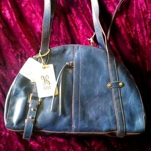 Hobo (vintage hide) indigo handbag. Leather